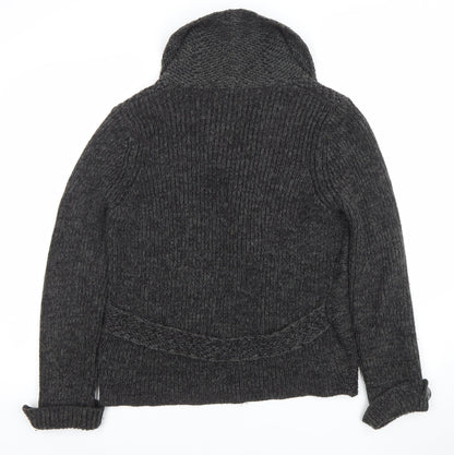 Womens UK Size 12 Marks and Spencer Grey Cardigan Jumper