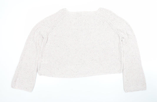 Womens UK Size S H&M Beige Pullover Jumper