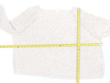 Womens UK Size S H&M Beige Pullover Jumper