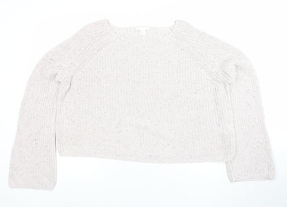 Womens UK Size S H&M Beige Pullover Jumper