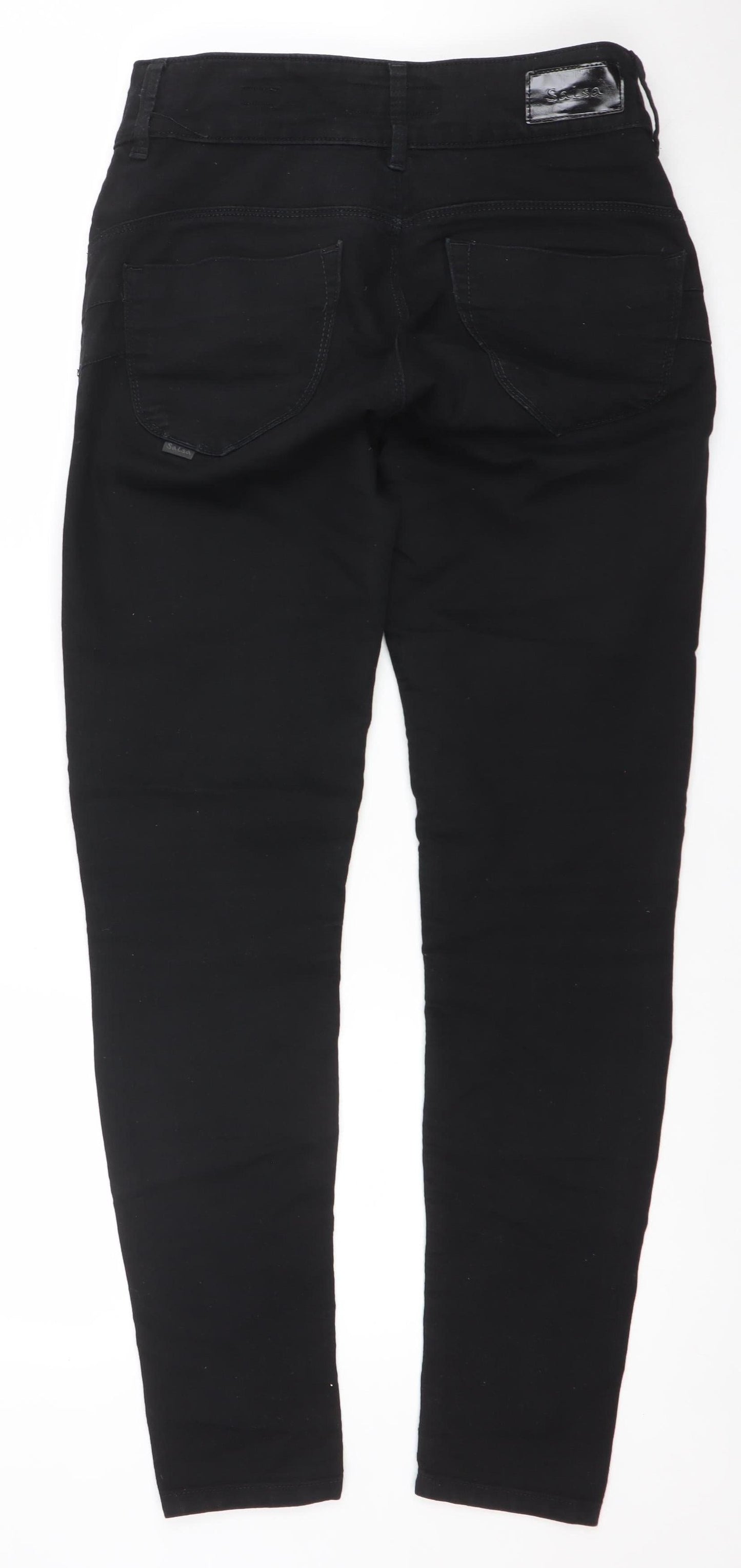 Womens UK Size 12 Salsa Slim Fit Skinny Black Jeans