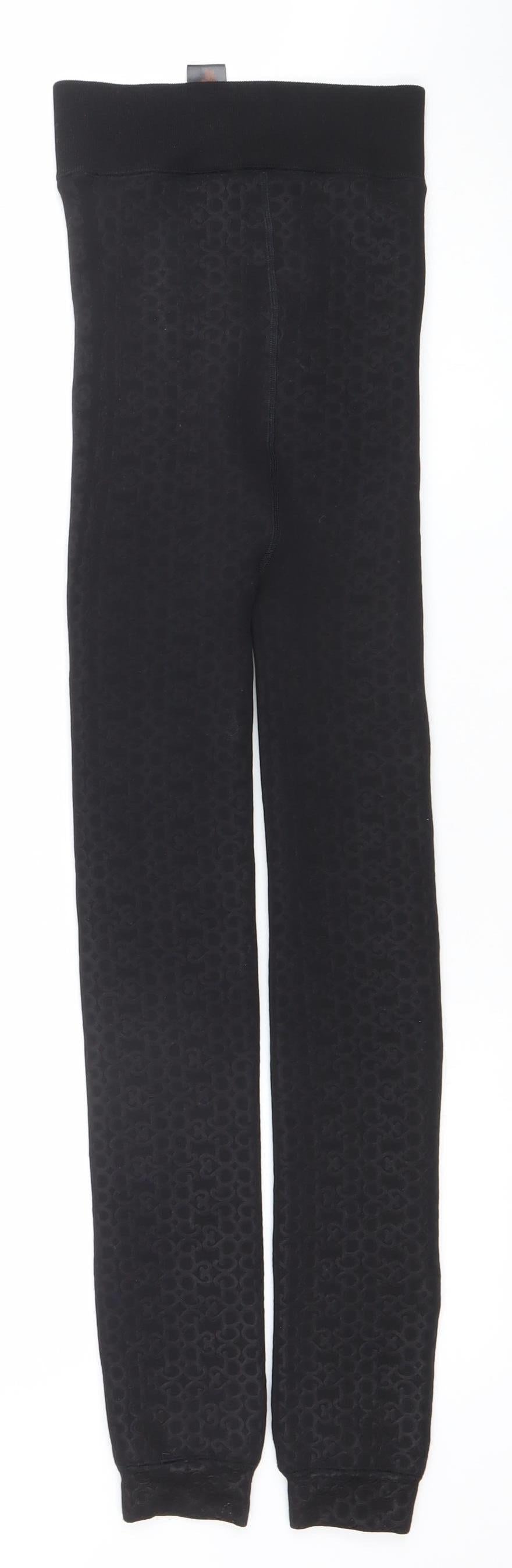 Womens UK Size M Barbie  Leggings Black Leggings