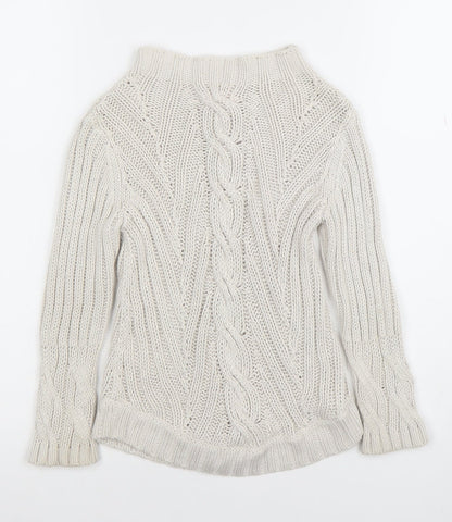 Girls UK Size 6-7 Years Jigsaw Beige Pullover Jumper