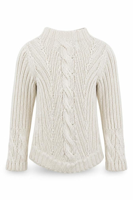 Girls UK Size 6-7 Years Jigsaw Beige Pullover Jumper