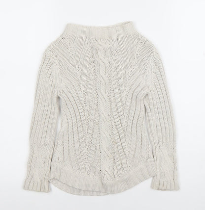 Girls UK Size 6-7 Years Jigsaw Beige Pullover Jumper