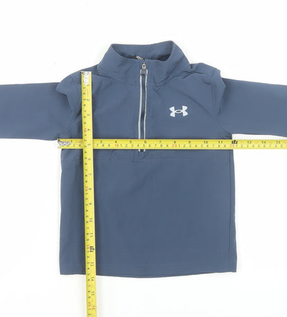 Under Armour Boys Blue 2-3 Years 1/4 Zip Sports Sweatshirt
