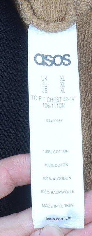 Mens UK Size XL ASOS Brown Bomber Jacket