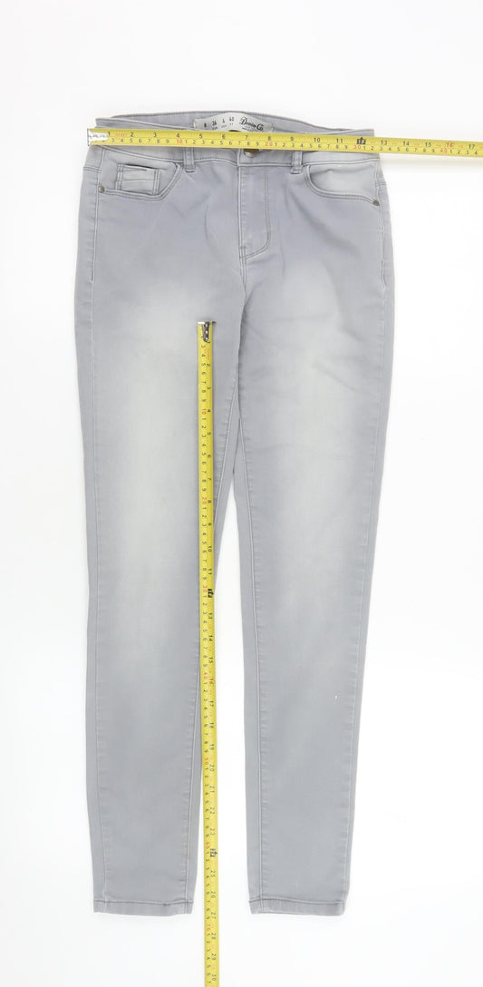 Womens UK Size 8 Denim Co Slim Fit Skinny Grey Jeans