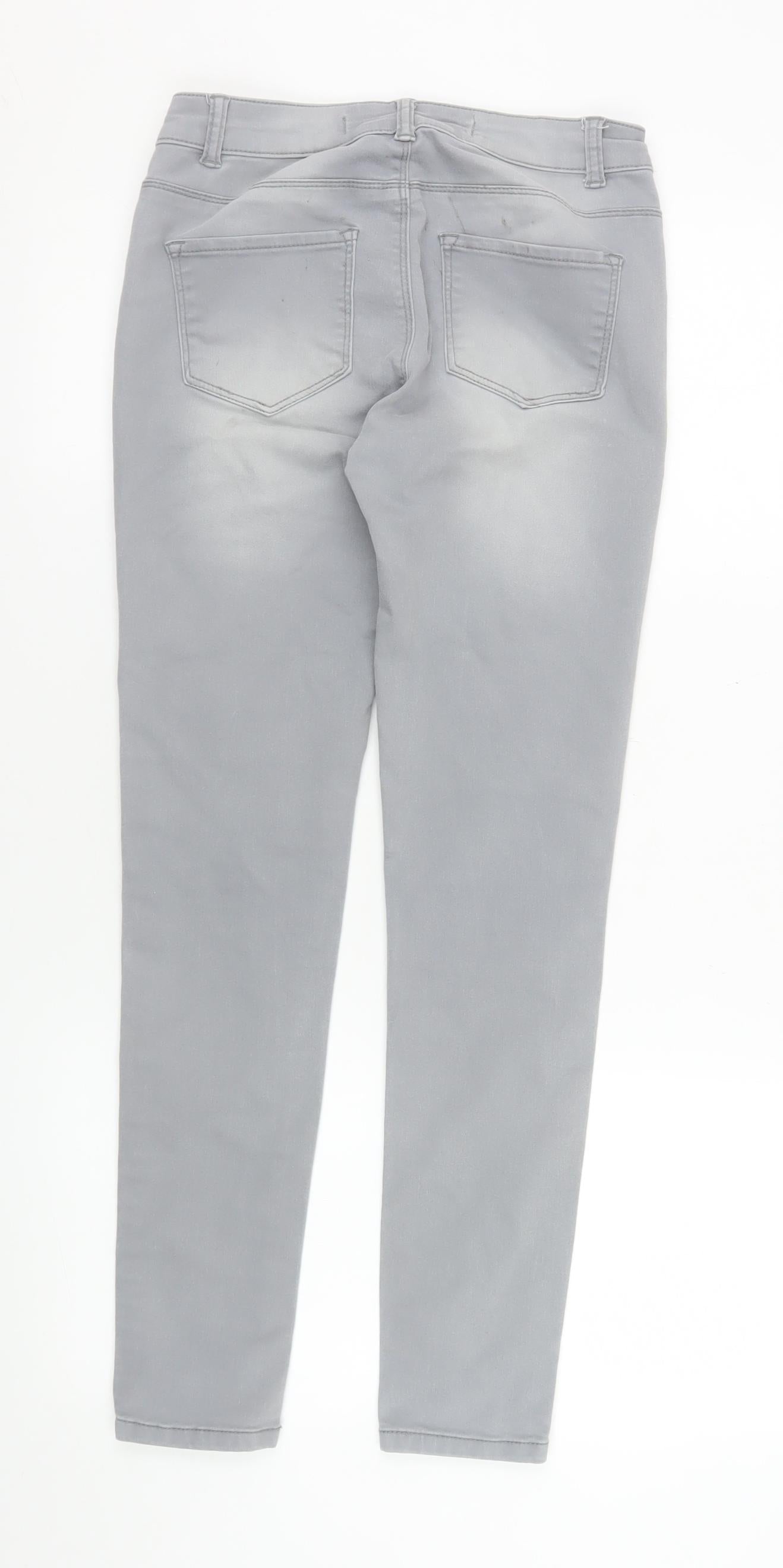 Womens UK Size 8 Denim Co Slim Fit Skinny Grey Jeans