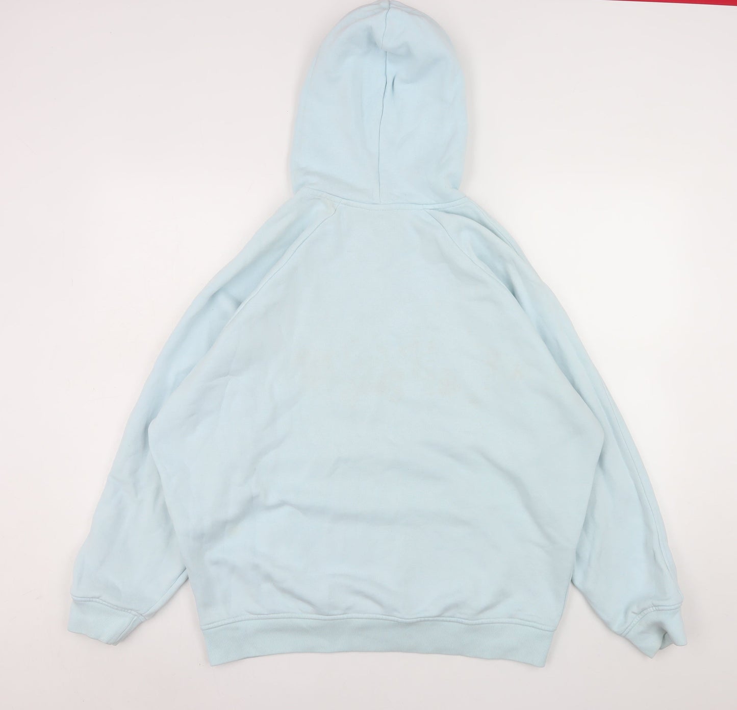Womens UK Size L adidas Blue Pullover Hoodie