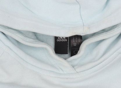 Womens UK Size L adidas Blue Pullover Hoodie
