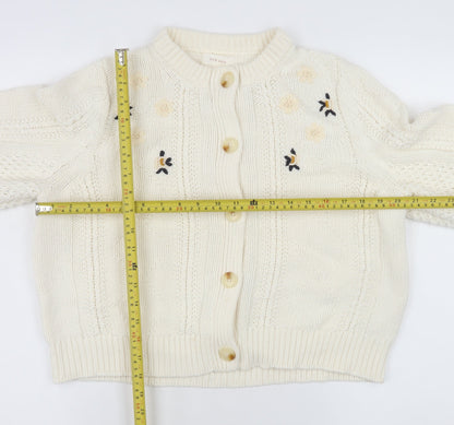 Womens UK Size 16 Marks and Spencer Ivory Cardigan Jumper