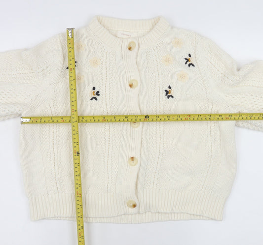 Womens UK Size 16 Marks and Spencer Ivory Cardigan Jumper