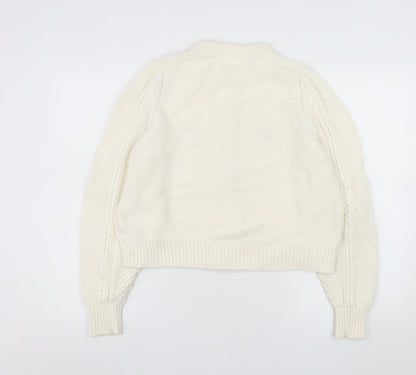 Womens UK Size 16 Marks and Spencer Ivory Cardigan Jumper