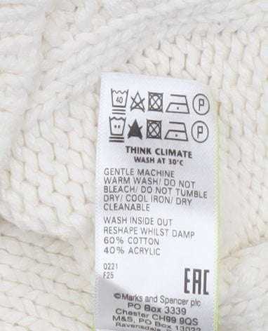 Womens UK Size 16 Marks and Spencer Ivory Cardigan Jumper