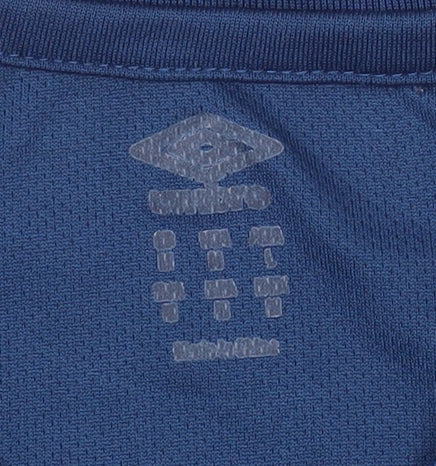 Mens UK Size L Umbro Blue FootballGym & TrainingRunning & Jogging T-Shirt