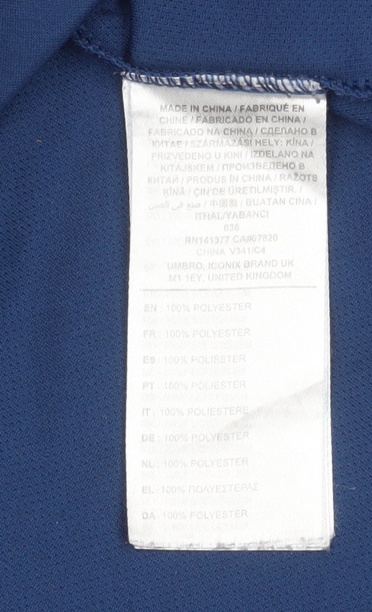 Mens UK Size L Umbro Blue FootballGym & TrainingRunning & Jogging T-Shirt