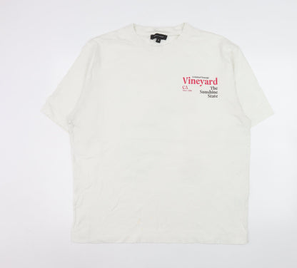 Mens UK Size XL Criminal Damage White  T-Shirt