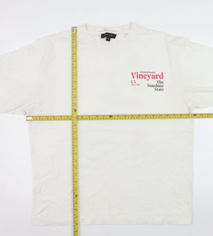 Mens UK Size XL Criminal Damage White  T-Shirt