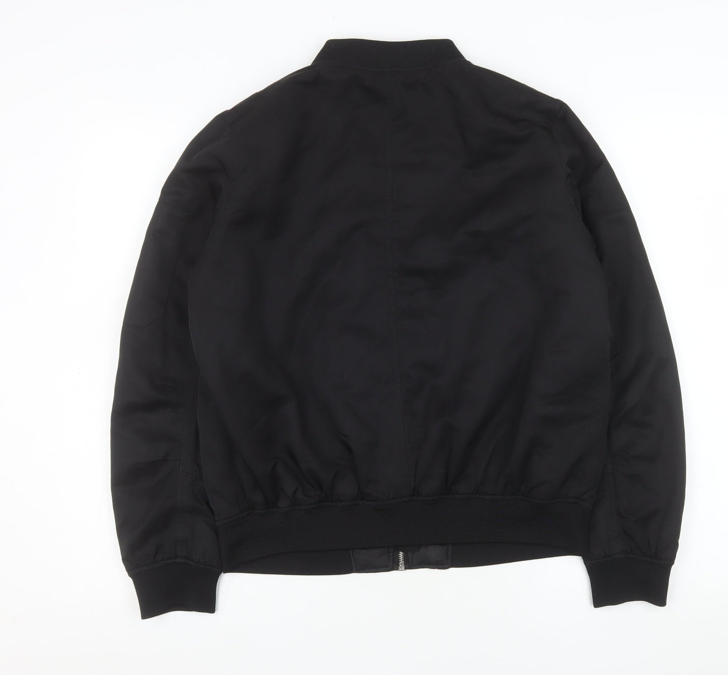 Mens UK Size M FOREVER 21 Black Bomber Jacket