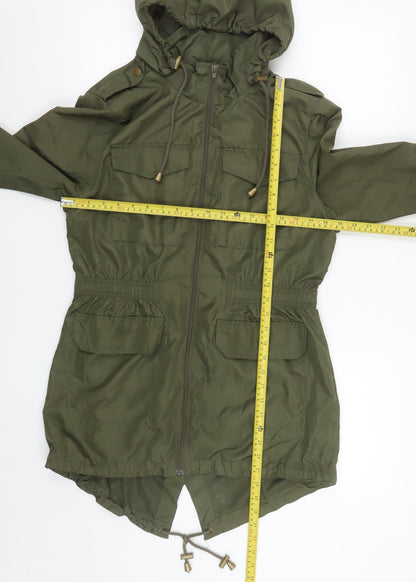 Womens UK Size 12 Brave Soul Green Parka Coat