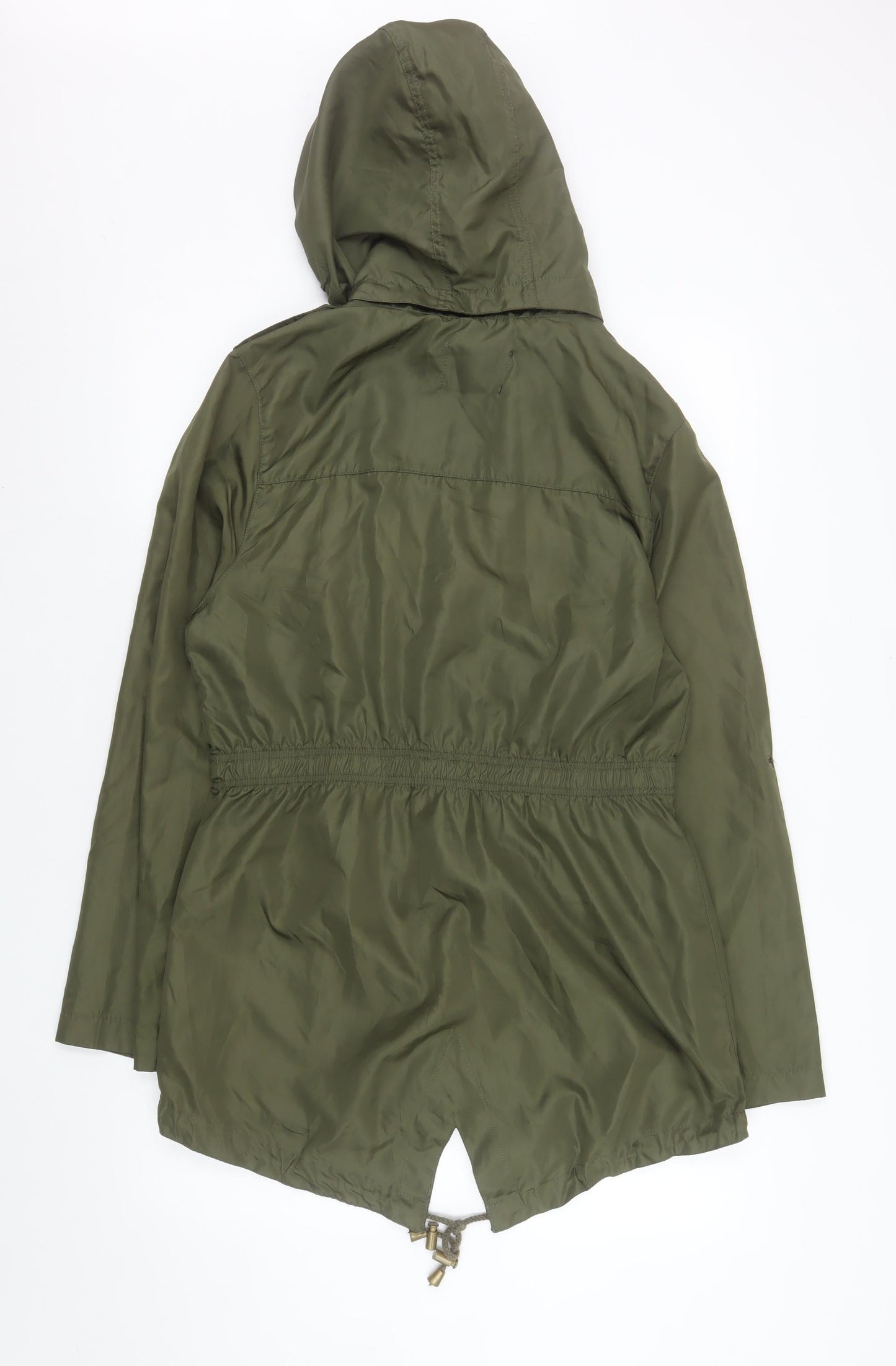 Womens UK Size 12 Brave Soul Green Parka Coat
