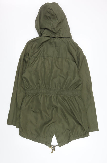 Womens UK Size 12 Brave Soul Green Parka Coat