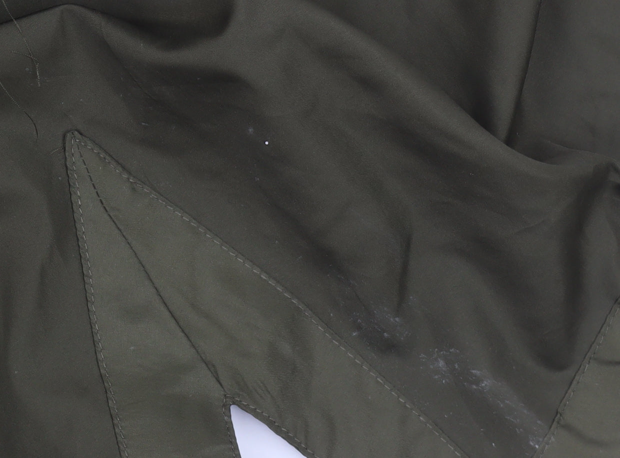 Womens UK Size 12 Brave Soul Green Parka Coat