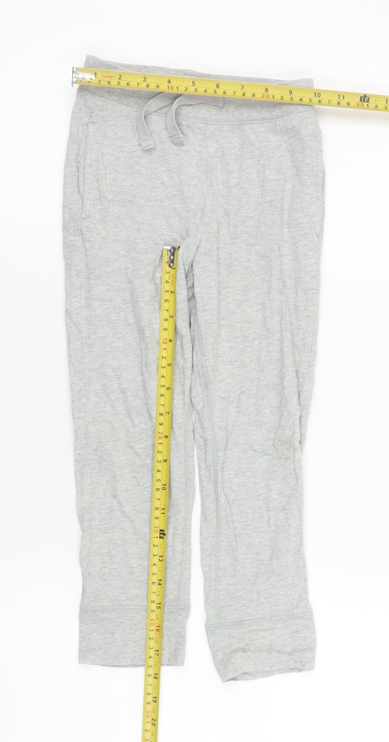 GAP Boys Grey Cotton Jogger Trousers 5 Years Elastic Waist Casual