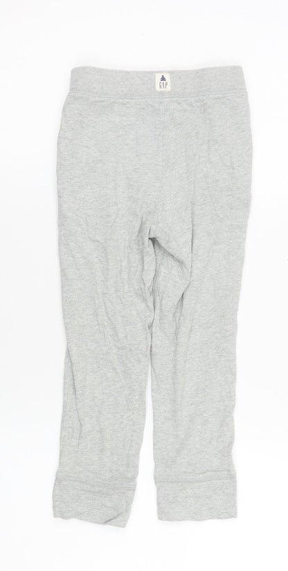 GAP Boys Grey Cotton Jogger Trousers 5 Years Elastic Waist Casual