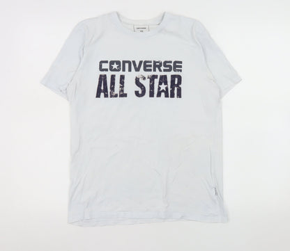 Mens UK Size XS Converse White  T-Shirt