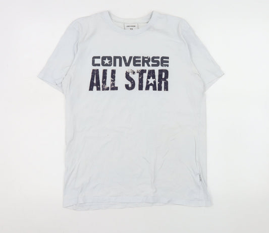 Mens UK Size XS Converse White  T-Shirt