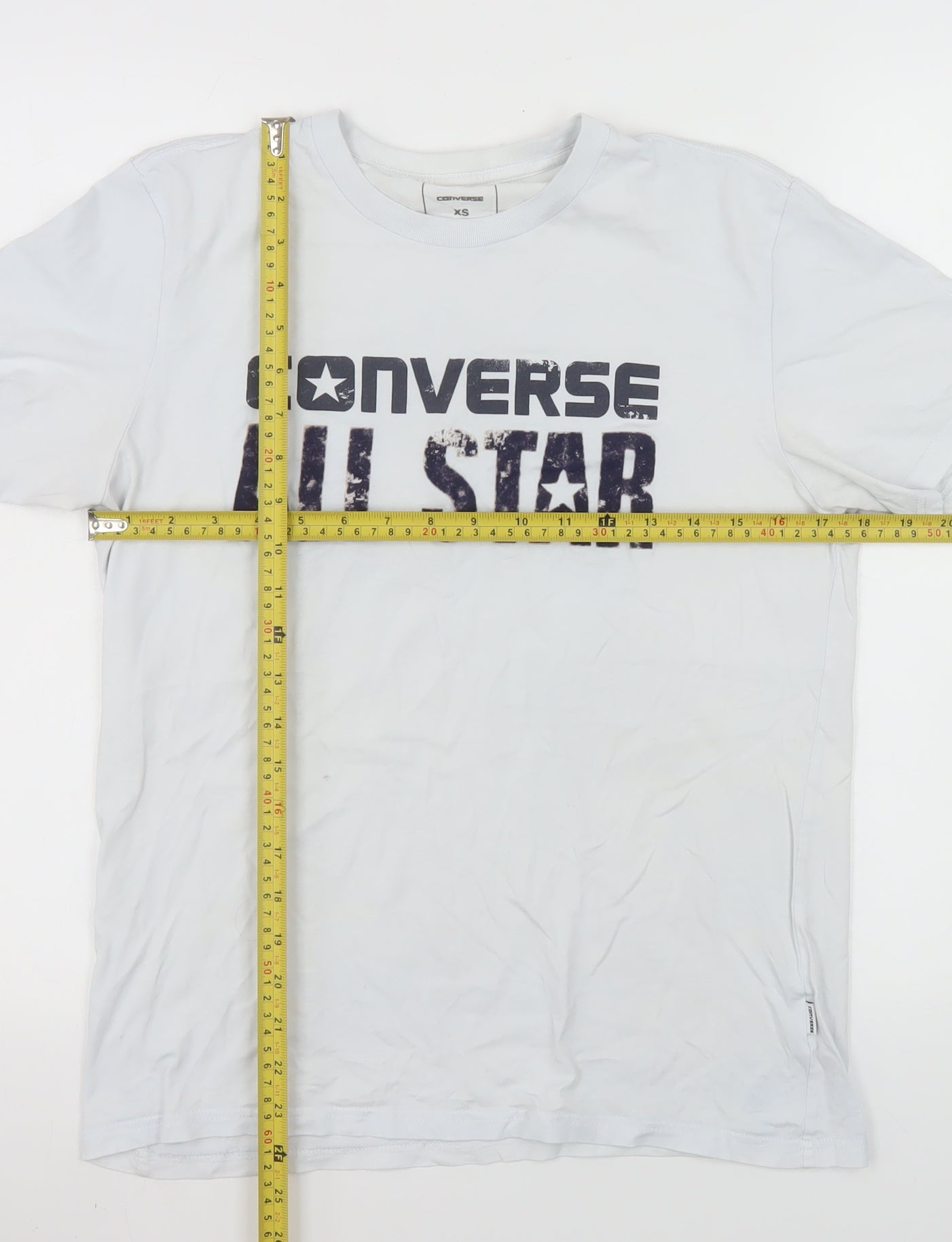 Mens UK Size XS Converse White  T-Shirt