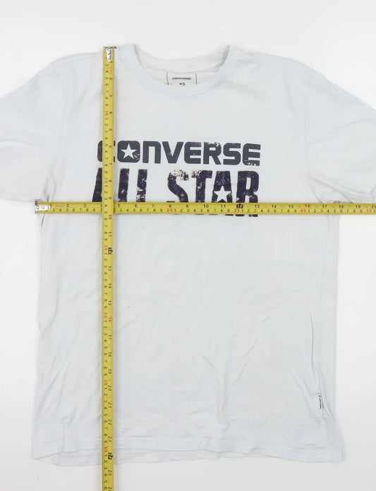 Mens UK Size XS Converse White  T-Shirt