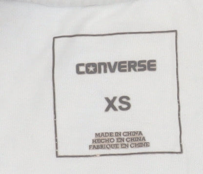 Mens UK Size XS Converse White  T-Shirt