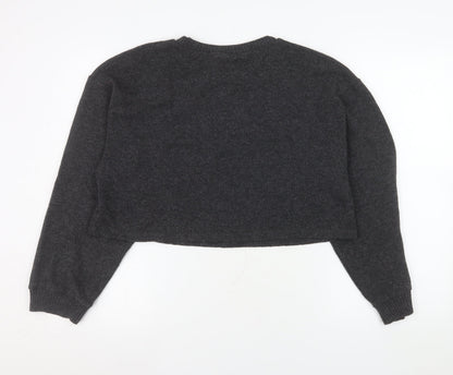 Womens UK Size L Zara Grey Pullover Jumper