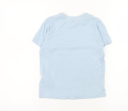 Boys UK Size 3-4 Years Hummel Blue Basic T-Shirt