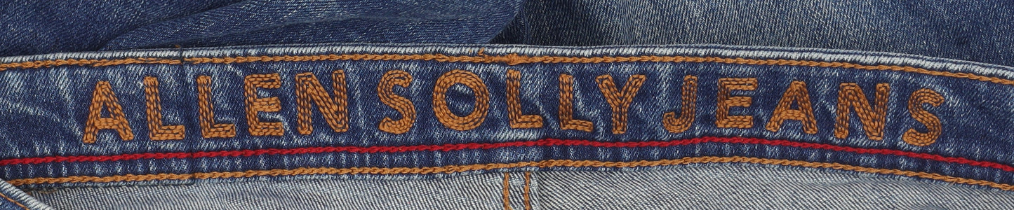 Mens UK Size M Allen Solly Regular Fit Straight Blue Jeans