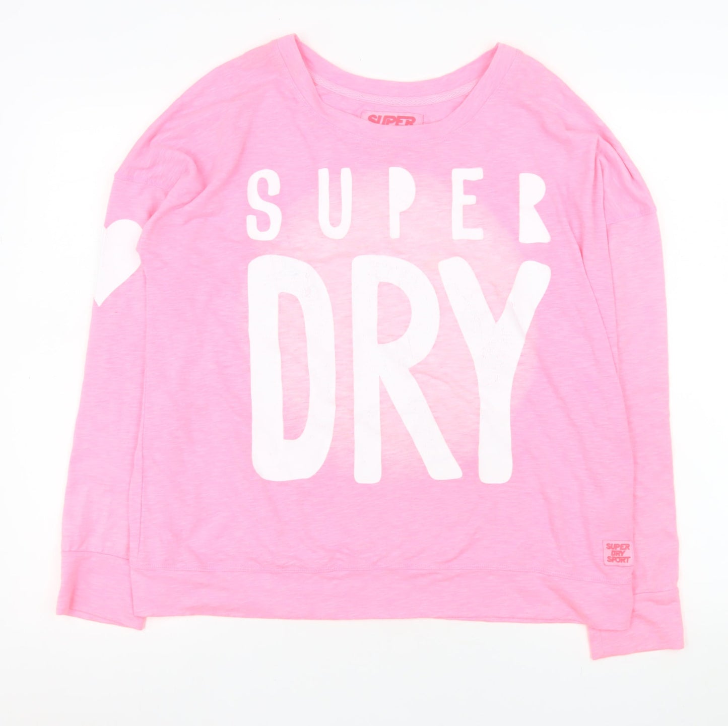 Womens UK Size M Superdry Pink Jersey T-Shirt