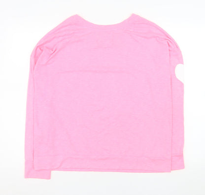 Womens UK Size M Superdry Pink Jersey T-Shirt