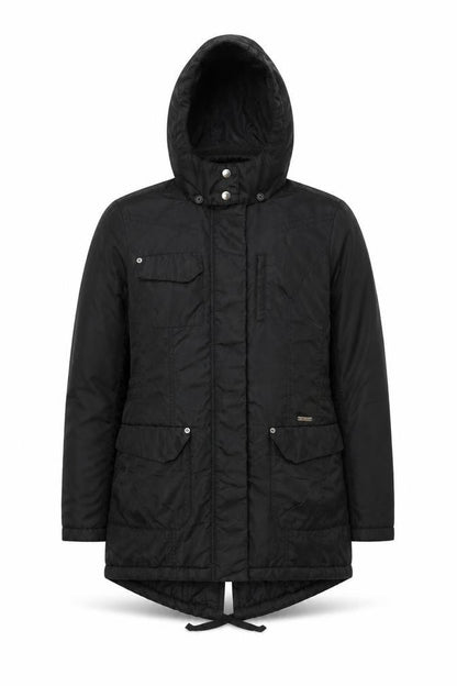 Mens UK Size M Hilfiger Denim Black Parka Coat