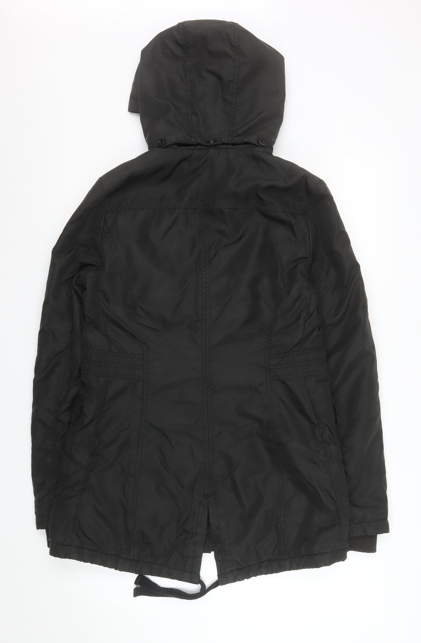 Mens UK Size M Hilfiger Denim Black Parka Coat