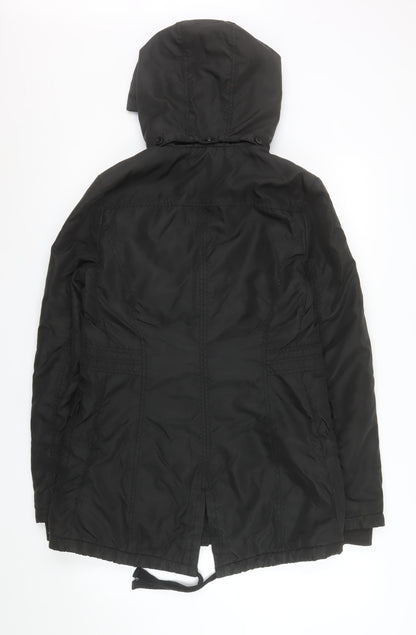 Mens UK Size M Hilfiger Denim Black Parka Coat