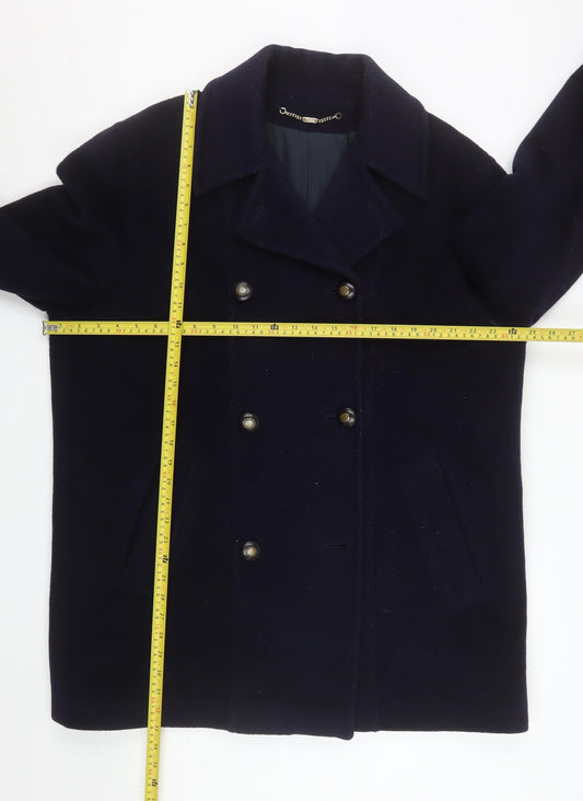 Womens UK Size 14 Versatile Blue Pea Coat