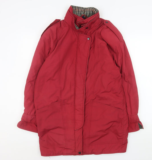 Womens UK Size 10 NuAge Red Rain Coat