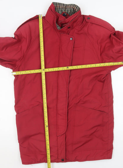Womens UK Size 10 NuAge Red Rain Coat