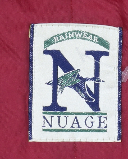 Womens UK Size 10 NuAge Red Rain Coat