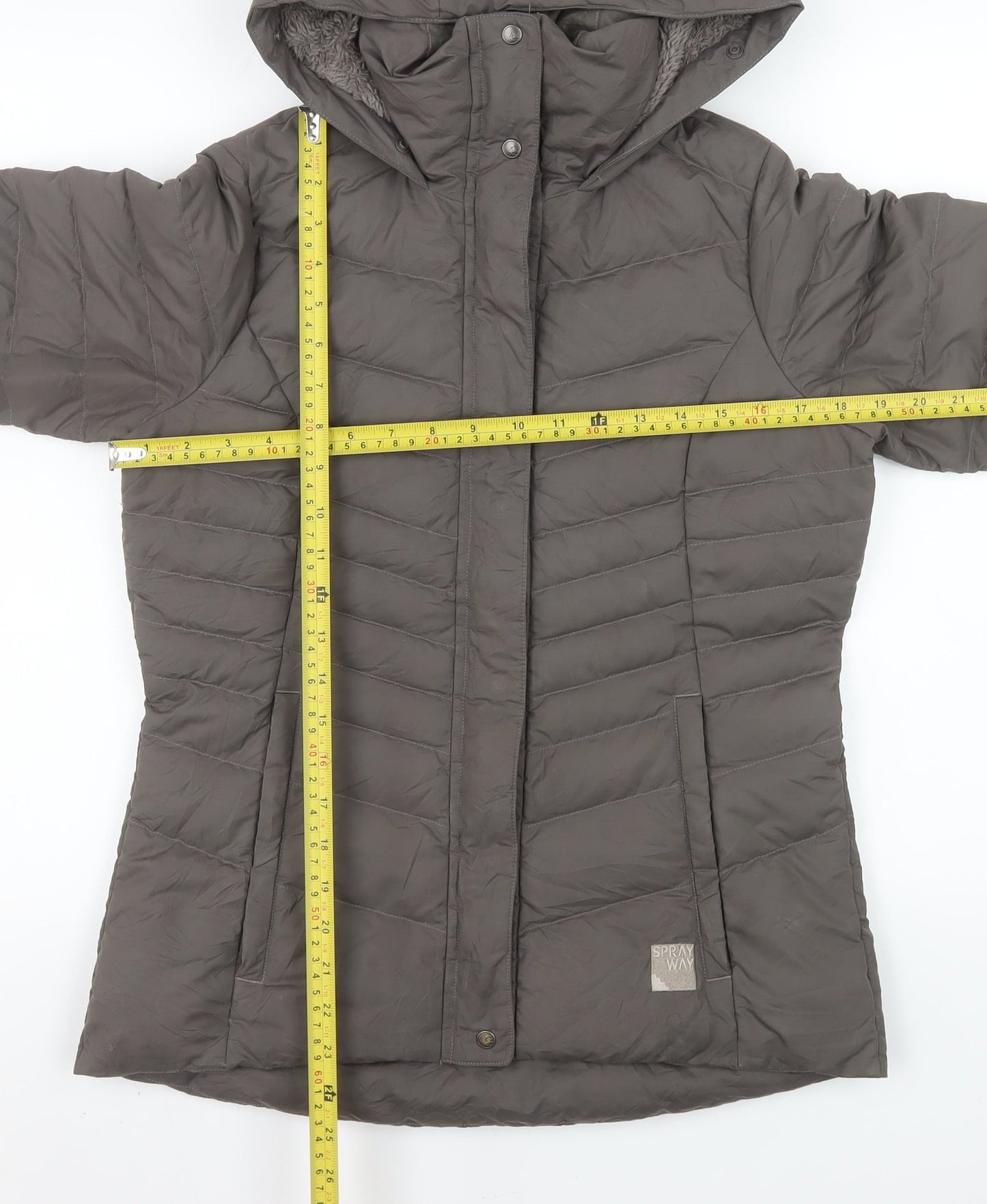Womens UK Size 8 Sprayway Brown Puffer Jacket