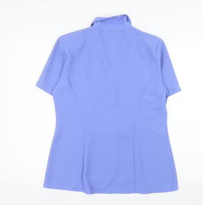 Womens UK Size 14 Berkertex Blue Classic Blouse