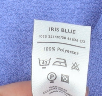Womens UK Size 14 Berkertex Blue Classic Blouse